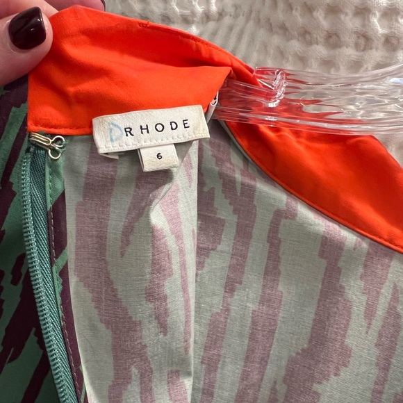 RHODE Green and Purple Patterned Dress - Picture 6 of 7